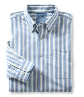 Easy Care Chambray Sport Shirt, Traditional Fit Stripe