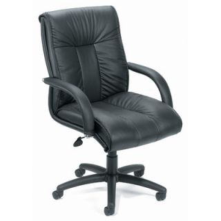 Boss Office Products Contemporary Mid Back Leather Office Chair B9306/9307 Ti