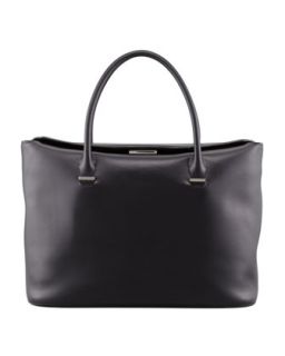 The Carry All Leather Tote Bag, Black   THE ROW
