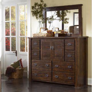 Progressive Furniture Trestlewood 8 Drawer Dresser P611 24