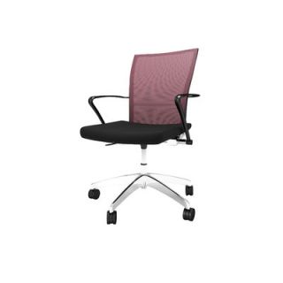 Mayline Valoré Height Adjustable Task Chair TSH3B Back Mesh Color Red