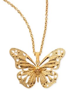 Butterfly Pendant Necklace   Alexander McQueen