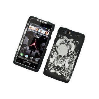 Motorola Droid RAZR MAXX XT912 Black White Skull Angel Cover Case Cell Phones & Accessories
