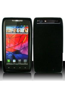 Motorola Droid RAZR 4G XT912 Silicone Skin Case   Black (Package include a HandHelditems Sketch Stylus Pen) Cell Phones & Accessories
