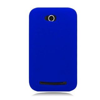 Eagle Cell SCCP5860S02 Barely There Slim and Soft Skin Case for Coolpad Quattro 4G 5860e   Retail Packaging   Blue Cell Phones & Accessories