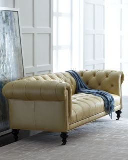 Fenway Tufted Leather Sofa   Old Hickory Tannery