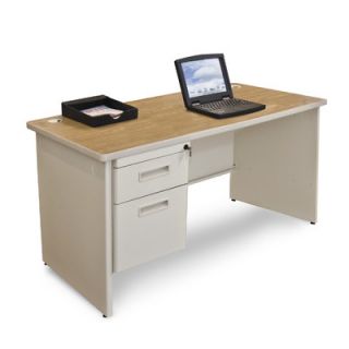 Marvel Office Furniture Pronto Single Pedestal Computer Desk PDR4830SPUTOK / 