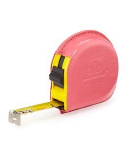 Chris Leather Tape Measure, Honeysuckle Pink