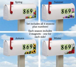 Seasonal Floral Mailbox Address Magnets   Rural Mailboxes  