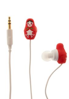 Country House Earbuds in Nesting Dolls  Mod Retro Vintage Electronics