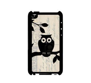 I Pod 4 Touch Case Thinshell Case Protective I Pod 4G Touch Case Shawnex Cute Owl On Vintage Postcard Cell Phones & Accessories