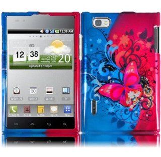 Hard Design Cover Case Butterfly Bliss For LG Intuition VS950 Cell Phones & Accessories