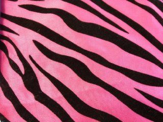 Taffeta Flocking Zebra Pink 58 Inch Wide Fabric By the Yards (F.E.)