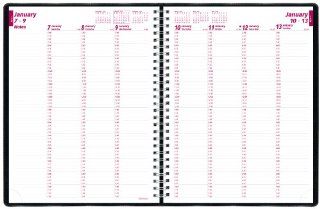 Brownline 2013 Weekly Planner, Twin Wire, Black, 11.5 x 9 Inches (CB951.BLK 13)  Appointment Books And Planners 