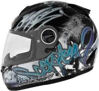 Scorpion EXO 750 Graphics Helmet, Eternity Chameleon, Size 2XL, Primary Color Blue, Helmet Type Full face Helmets, Helmet Category Street 75 2267 Automotive