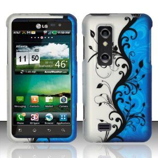 LG Thrill 4G P920 / P925 Case (AT&T) Majestic Vines Hard Cover Protector with Free Car Charger + Gift Box By Tech Accessories Cell Phones & Accessories