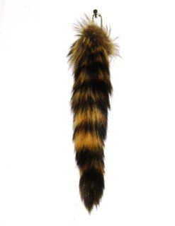 Raccoon Tail Large with Key Chain 
