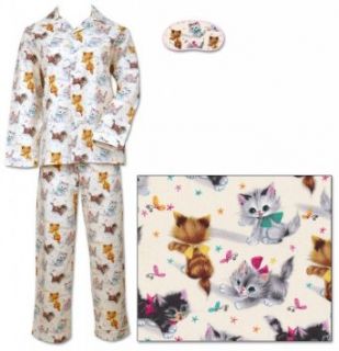 The Cat's Pajamas Vintage Kittens Women's Cotton Pajama Pajama Sets