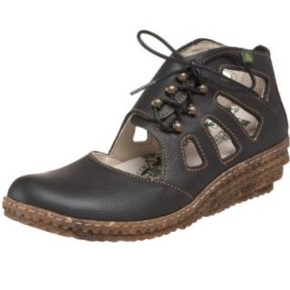 El Naturalista Women's N924 Wedge Sandal, Black, 36 EU (US Women's 6 M) Shoes