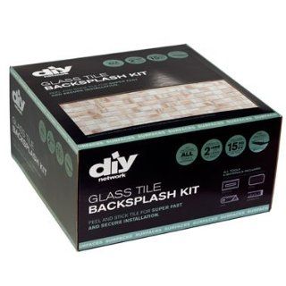 Peel & Stick Tiles 15 Ft Backsplash Kit Toasted Almond