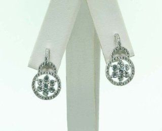.925 Sterling Silver Woman Dangling Earrings Fancy se 60019a1w Jewelry