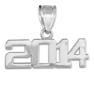 925 Sterling Silver 2014 Class Graduation Charm Pendant Jewelry