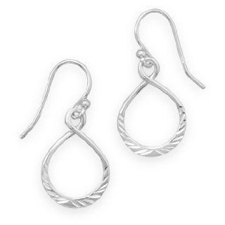 925 Sterling Silver Diamond Cut Drop Earrings Dangle Earrings Jewelry