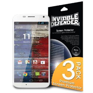 [HD CLARITY] Invisible Defender   Motorola Moto X Screen Protector Premium HD Crystal Clear Film with [3 PACK/Lifetime Replacement Warranty] High Definition Clarity Film The World's Best Selling Premium EXTREME CLEAR Screen Protector for Google Motorol