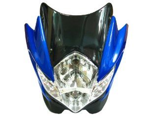 Blue Streetfighter Nake Headlight Head Light Fits Ducati Yamaha Kawasaki Suzuki Automotive