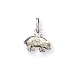 Sterling Silver Pig Charm QC930" Jewelry Sets Jewelry