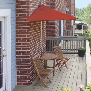 9' Half Umbrella/Table Bistro Set  Outdoor And Patio Furniture Sets  Patio, Lawn & Garden
