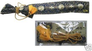 Luxury Silk Samurai Katana Sword Carrying Bag 59" Blue  Martial Arts Swords  Sports & Outdoors