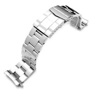 22mm Stainless Steel Super Oyster Type II for SEIKO Diver 6309 7040, Solid Submariner Clasp Watches
