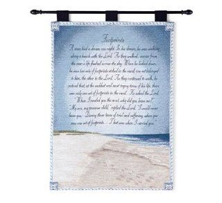 Footprints In The Sand Throw, 51" x 68"   Tapestries