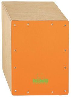 Nino Percussion NINO950OR 13 Inch Birch Cajon, Orange Frontplate Musical Instruments