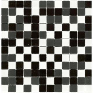 Elida Ceramica Recycled Panda Glass Mosaic Square Indoor/Outdoor Wall Tile (Common 12 in x 12 in; Actual 12.5 in x 12.5 in)