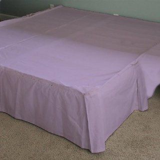 100% EGYPTIAN COTTON 500 RV BUNK 30INCHX80INCH BEDSKIRT ONE PCs 15INCHES DROP, LILAC SOLID   Bed Skirts
