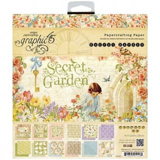 Secret Garden Double Sided 8" x 8" Paper Pad   26 Sheets
