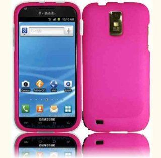Samsung Hercules T989 Silicone Skin Cover   Hot Pink Cell Phones & Accessories