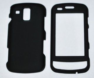 Samsung Roque U960 smartphone Rubberized Hard Case   Black Cell Phones & Accessories