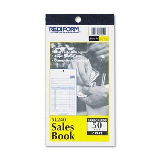 Rediform 5L240   Sales Book, 3 5/8 x 6 3/8, Carbonless Duplicate, 50 Sets/Book RED5L240  Blank Purchase Order Forms  Electronics
