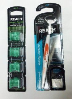 Reach Access Flosser with Bonus Set of 28 Disposable Heads Health & Personal Care