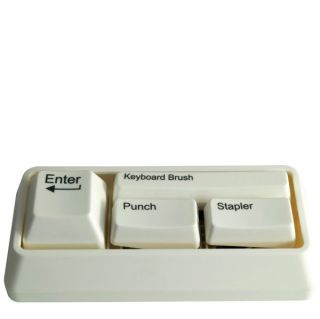 Keyboard Desk Tidy   White      Unique Gifts