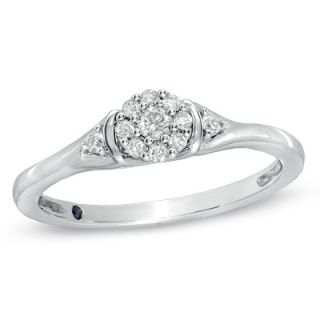 Cherished Promise Collection™ 1/7 CT. T.W. Diamond Cluster Promise