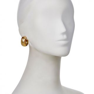 Bellezza Bronze Diamond Cut Textured Set of 2 Hoop Earrings