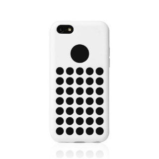 JBG White iphone 5C Newest Styel Hollow Design TPU Soft Gel Case Protective Cover for Apple iPhone 5C Cell Phones & Accessories