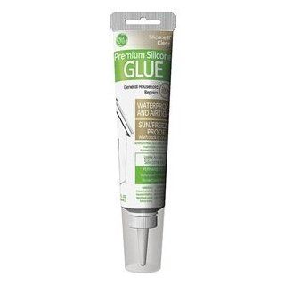 GE GE280 Silicone II Household Glue and Sealant, 2.8 oz Tube, Clear Thread Sealants