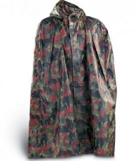 Swiss Military Camo Bad Weather Rain Poncho New Clothing