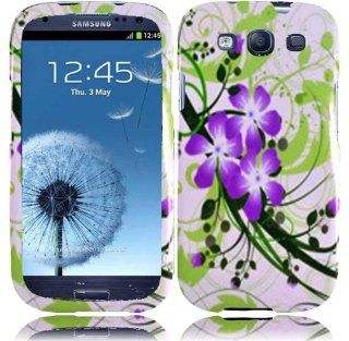Green Lily Design Hard Case Cover for T Mobile Samsung Galaxy S 3 S3 III T999 Sprint Galaxy S3 L710 Cell Phones & Accessories