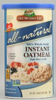 Old Wessex Oatmeal, Instant 16 oz. (Pack of 12)  Oatmeal Breakfast Cereals  Grocery & Gourmet Food